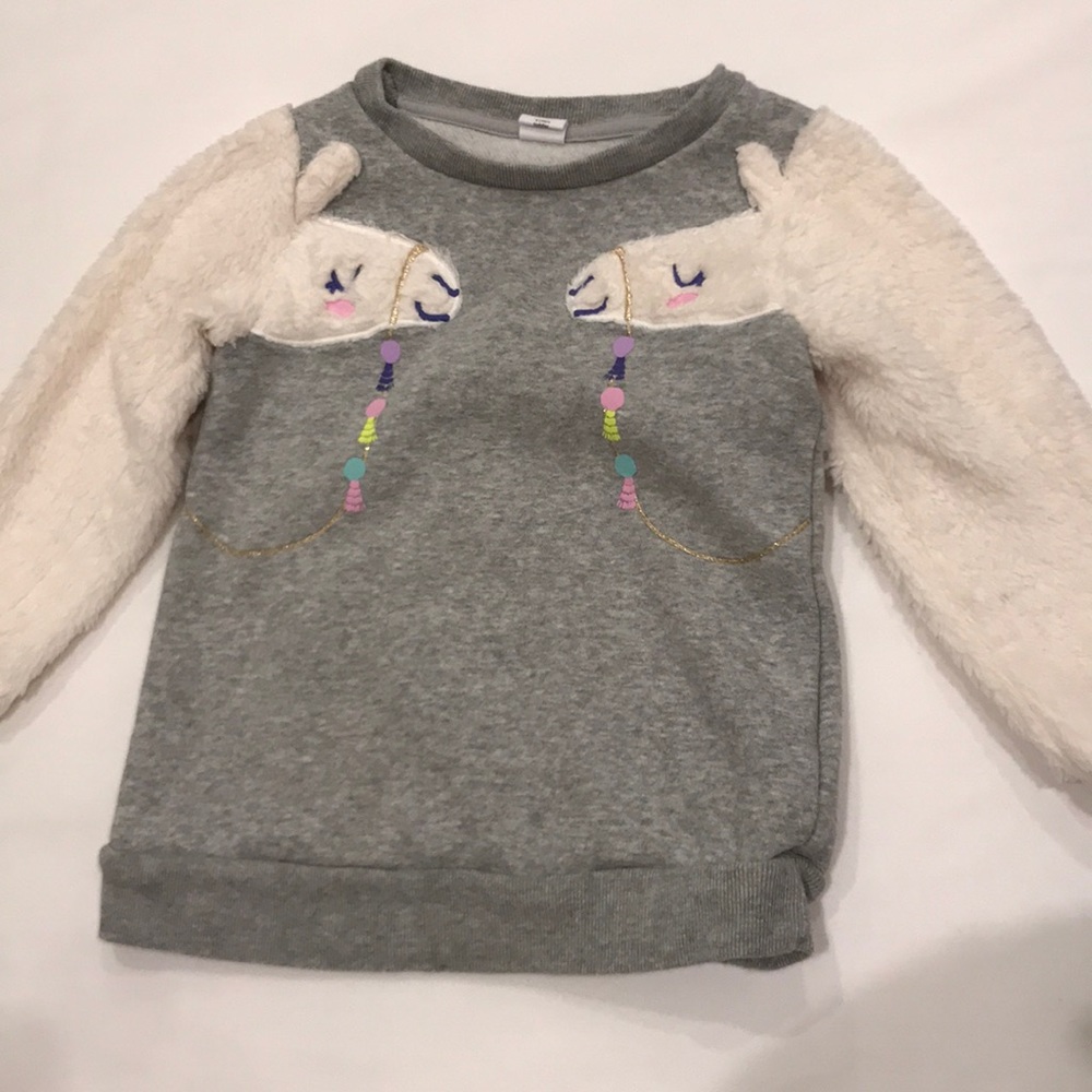 Llama fleece sweater